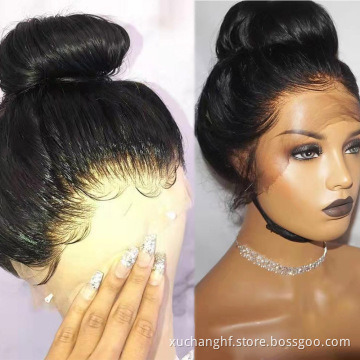 Natural Virgin Brazilian HD Human Hair Lace Front Wigs Cheap Cuticle Aligned Human HD Hair Wig Virgin Cuticle Human Hair Wig